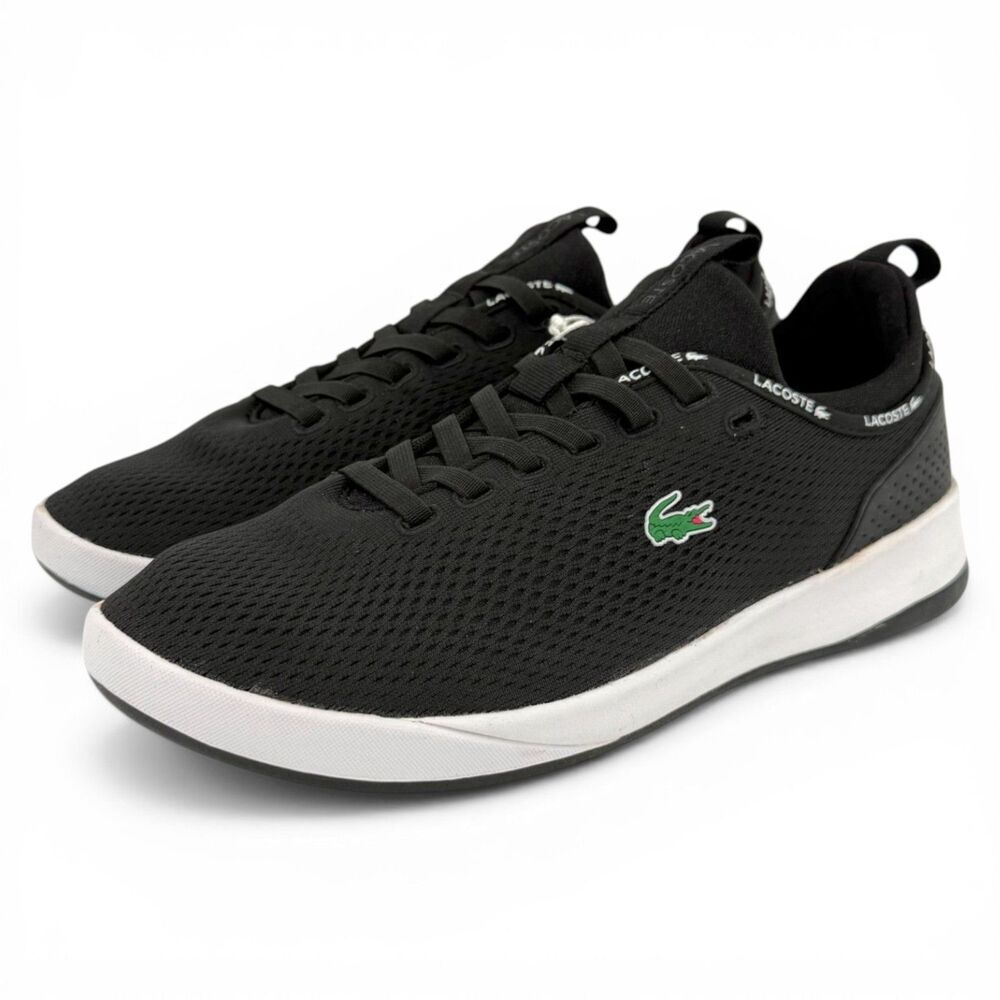 NWT Lacoste Men's LT Spirit 2.0 Performance Sneakers Black Size 11.5